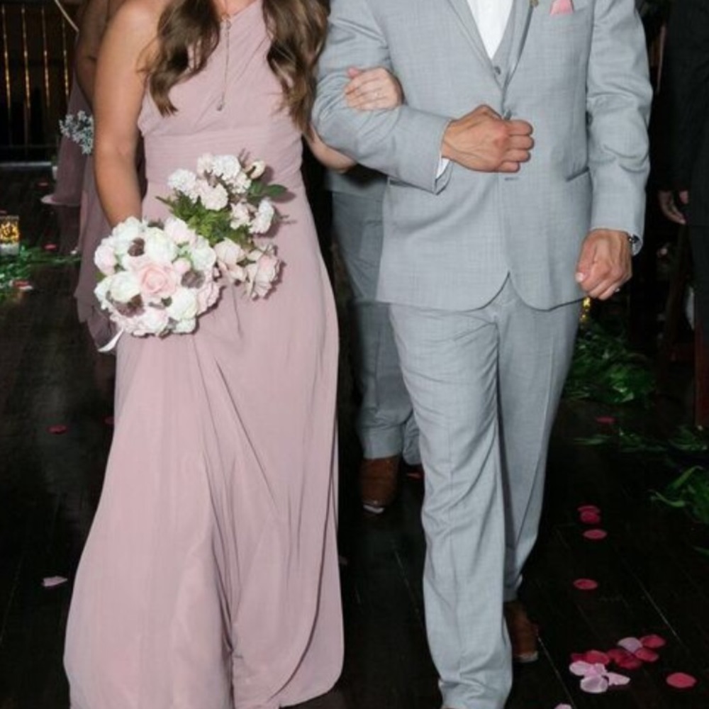 Azazie Dusty Rose Size 4 bridesmaid dress